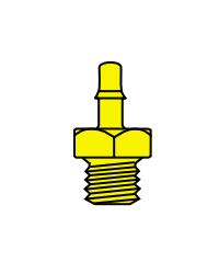 Memco Brass 10-32 Male Thread To Tube - B1-O