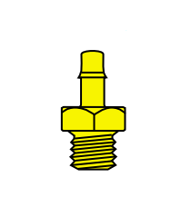 Memco Brass 10-32 Male Thread To Tube - B2