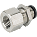 Pisco Bulkhead Union Tube Fitting - PMF-1/4-N1U