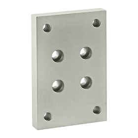 10 Series Flange Mount Caster Base Plate - 2418