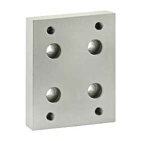 Flange Mount Caster Base Plate - 2420