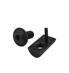 Bolt Assembly: Black FBHSCS and Roll-In T-Nut with Flex Handle - 3323