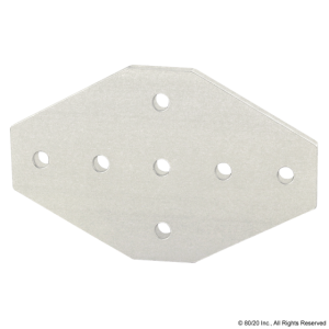7 Hole Cross Flat Plate - 40-4335