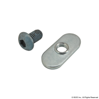 Bolt Assembly: Blue BHSCS with Slide-In Economy T-Nut - 75-3404
