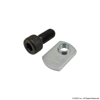 Bolt Assembly: Black SHCS with Slide-In Economy T-Nut - 75-3634